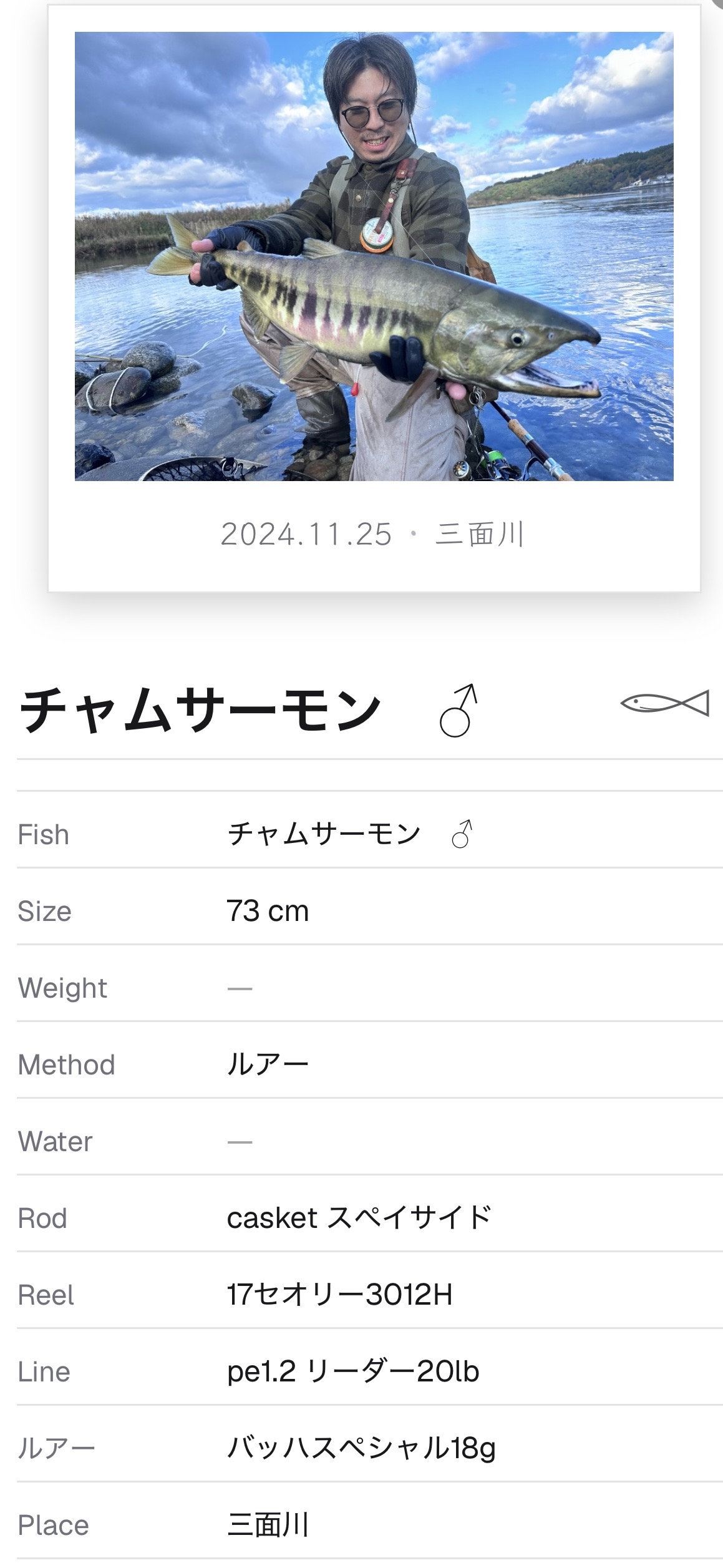 釣果記録